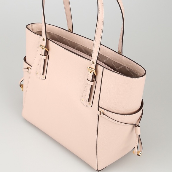 MICHAEL KORS Handbag Voyager Bag EW Tote Leather Bag Soft Pink AUTHENTIC - Picture 3 of 16